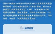 双预警齐发！大暴雨！台风今晚影响苏州！