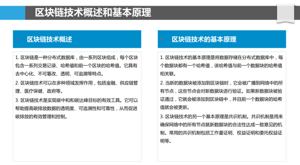 区块链技术助力碳中和与碳达峰目标实现